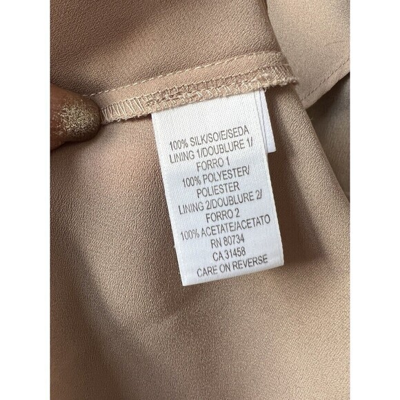 BCBGMAXAZRIA Hobo Silk Maxi Floral Multi-layer Patchwork Crinkle Dress Size 4‎ - Picture 9 of 13